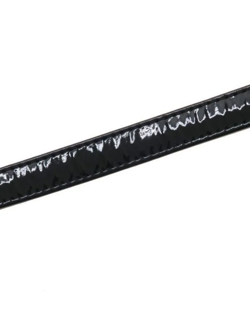 Chanel Patent Chain Shoulder Bag Black
